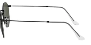 Patillas originales Ray-Ban RB3447 Round Metal, color 9199 · Negro