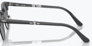 Patillas originales Ray-Ban RB2176 Clubmaster Folding, color 1367 · Gris sobre negro