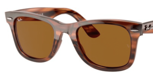 Lentes originales Ray-Ban RB4340 Wayfarer, color 33 · Marrón uniforme