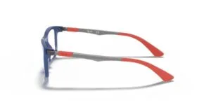 Patillas originales Ray-Ban RB1549 Junior, color 3734 · Trasparent azul
