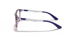 Patillas originales Ray-Ban RB1549 Junior, color 3735 · Trasparent azul