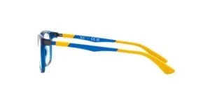 Patillas originales Ray-Ban RB1549 Junior, color 3940 · Transparente azul