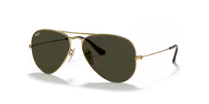 Patillas originales Ray-Ban RB3025 Aviador Piloto, color 181 · Oro