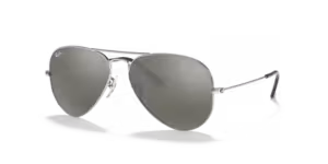 Patillas originales Ray-Ban RB3025 Aviador Piloto, color W3275 · Plata