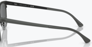 Patillas originales Ray-Ban RB3716 Clubmaster Metal, color 9256 · Gris sobre negro