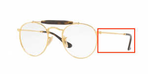 Patillas originales Ray-Ban RB3747V Vista, color 2500 · Oro
