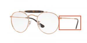 Patillas originales Ray-Ban RB3747V Vista, color 2943 · Cobre