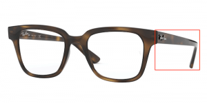 Patillas originales Ray-Ban RB4323V Vista, color 2012 · Habana oscuro