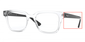 Patillas originales Ray-Ban RB4323V Vista, color 5943 · Transparente