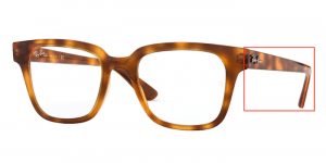 Patillas originales Ray-Ban RB4323V Vista, color 5977 · Amarillo habana claro
