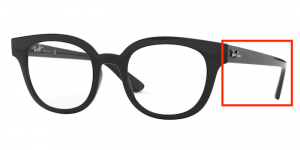 Patillas originales Ray-Ban RB4324V Vista, color 2000 · Negro brillo
