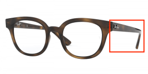 Patillas originales Ray-Ban RB4324V Vista, color 2012 · Habana oscuro