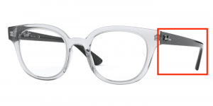 Patillas originales Ray-Ban RB4324V Vista, color 5943 · Transparente