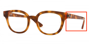 Patillas originales Ray-Ban RB4324V Vista, color 5977 · Amarillo habana claro
