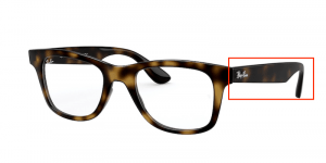 Patillas originales Ray-Ban RB4640V Vista, color 2012 · Habana oscuro