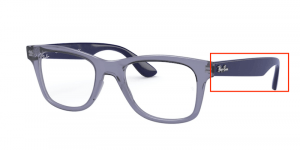 Patillas originales Ray-Ban RB4640V Vista, color 5995 · Transparente violeta