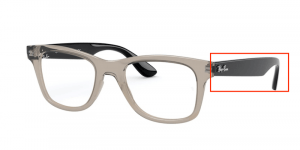 Patillas originales Ray-Ban RB4640V Vista, color 8059 · Transparente gris
