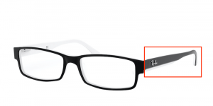Patillas originales Ray-Ban RB5114 Vista, color 2097 · Negro/blanco