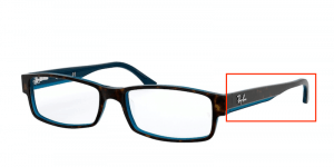 Patillas originales Ray-Ban RB5114 Vista, color 5064 · Superior habana sobre azul
