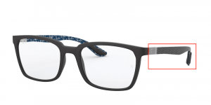 Patillas originales Ray-Ban RB8906 Vista, color 5196 · Negro mate