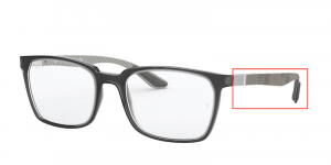Patillas originales Ray-Ban RB8906 Vista, color 8061 · Transparente gris