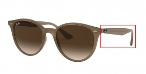 Patillas originales Ray-Ban RB4305, color 6166 · Beige