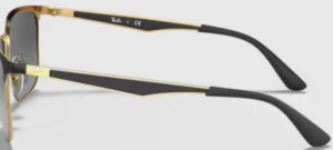 Patillas originales Ray-Ban RB3569, color 187 · Oro negro brillo