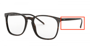 Patillas originales Ray-Ban RB5387 Vista, color 2012 · Habana oscuro