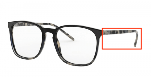 Patillas originales Ray-Ban RB5387 Vista, color 5872 · Azul degradado habana beige