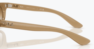 Patillas originales Ray-Ban RB4089 Balorama, color 6789 · Opal marrón claro