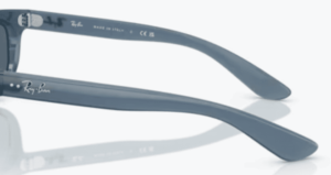 Patillas originales Ray-Ban RB4089 Balorama, color 6042 · Opal azul