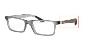 Patillas originales Ray-Ban RB8901 Vista, color 5244 · Demi gloss gris
