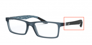Patillas originales Ray-Ban RB8901 Vista, color 5262 · Demi gloss azul