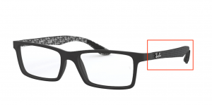 Patillas originales Ray-Ban RB8901 Vista, color 5263 · Demi gloss negro
