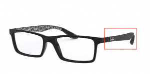 Patillas originales Ray-Ban RB8901 Vista, color 5843 · Negro