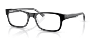 Ray-Ban RX5268, color 2034 · Negro sobre transparente