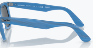 Patillas originales Ray-Ban RB2140 Wayfarer, color 1409 · Fotocromático rayado azul