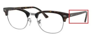 Patillas originales Ray-Ban RB5154 Vista CLUBMASTER, color 2012 · Habana oscuro