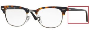 Patillas originales Ray-Ban RB5154 Vista CLUBMASTER, color 5492 · Azul habana