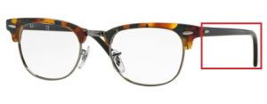 Patillas originales Ray-Ban RB5154 Vista CLUBMASTER, color 5493 · Verde habana