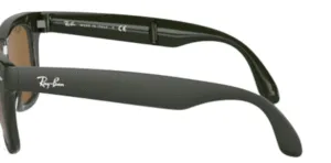 Patillas originales Ray-Ban RB4105 Folding Wayfarer, color 6575 · Verde
