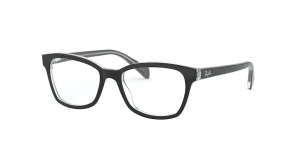 Ray-Ban RY1591, color 3529 · Negro sobre transparente