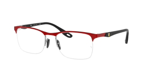 Ray-Ban RX8416M, color F045 · Rojo mate ferrari sobre plata