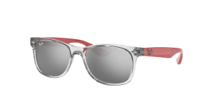 Ray-Ban RJ9052S JUNIOR NEW WAYFARER, color 70636g transparente gris