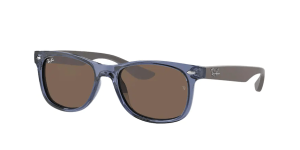 Ray-Ban RJ9052S JUNIOR NEW WAYFARER, color 706873 transparente azul