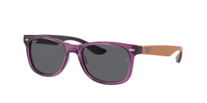 Ray-Ban RJ9052S JUNIOR NEW WAYFARER, color 706987 transparente violeta