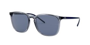 Ray-Ban RB4387, color 639980 transparente azul