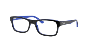 Ray-Ban RX5268, color 5179 · Negro sobre azul