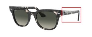 Patillas originales Ray-Ban RB2168 Meteor, color 1333 · Gris habana