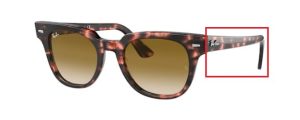 Patillas originales Ray-Ban RB2168 Meteor, color 1334 · Rosa habana